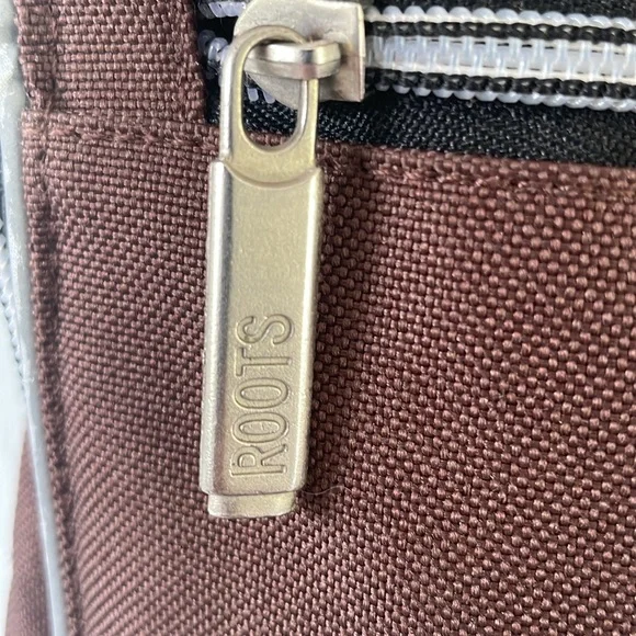 Roots Crossbody Bag Shoulder Bag Brown Beaver Canvas - Picture 3 of 12